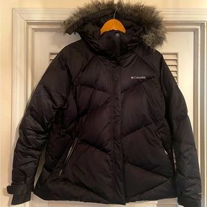 Columbia Women’s Plus Size Goose Down Omni-Heat Hooded Winter Jacket Size 2XL